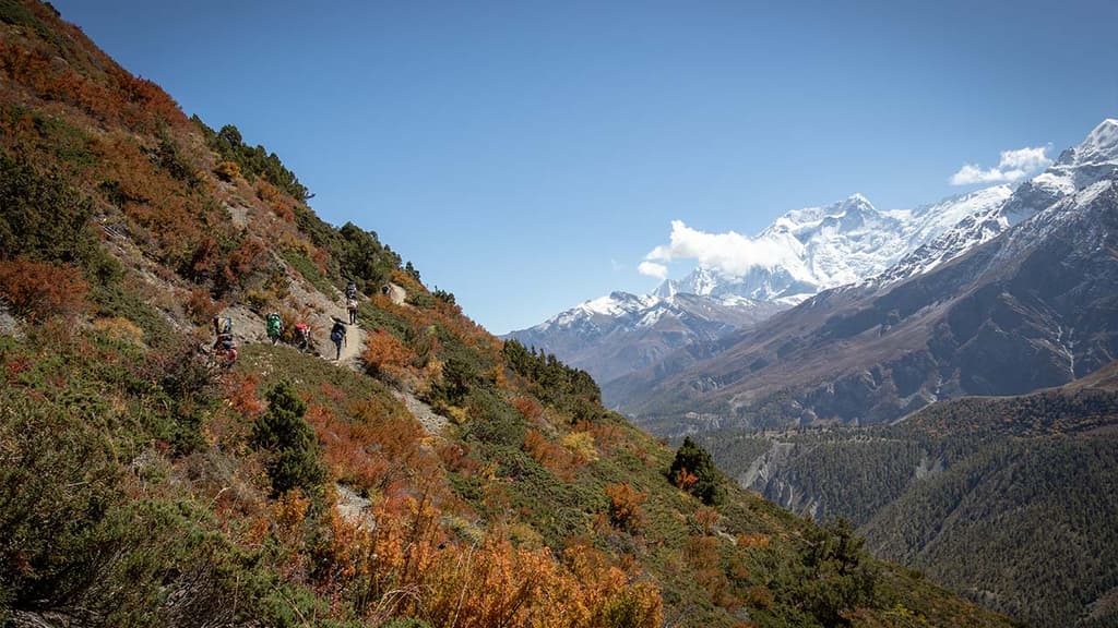 On the way to Yak kharka Manang