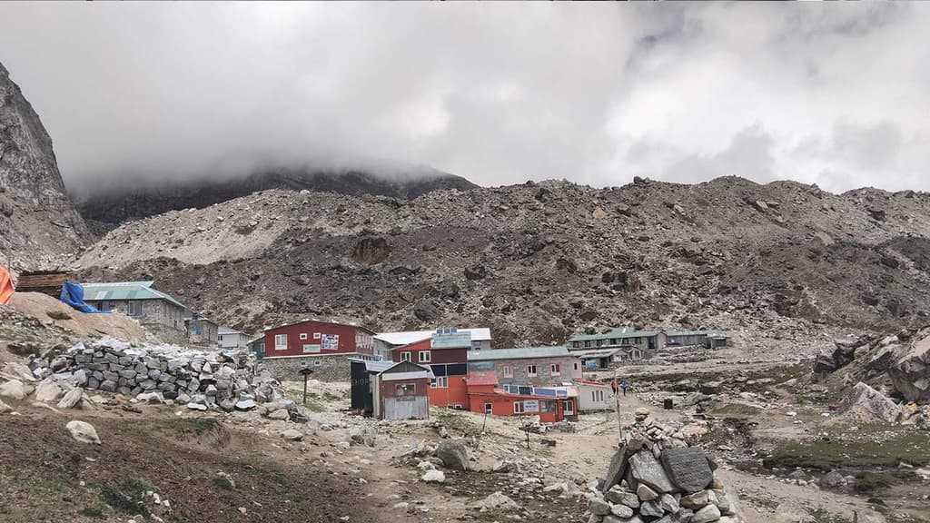 Everest Base Camp Trek Map Lobuche