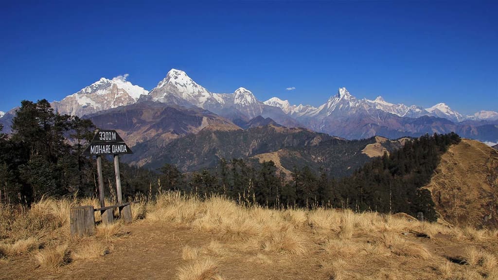 Annapurna Range Seen From Mohare Danda