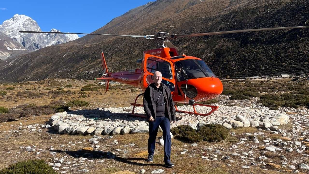 Everest Base Camp Trek  Helicopter Return From Pheriche