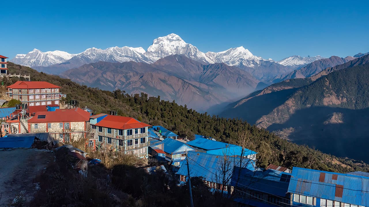 View Of Mountain From Dhampus