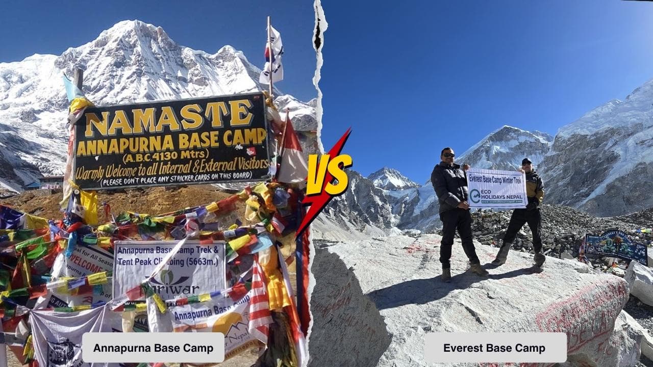 EBC vs ABC for First-Time Trekkers